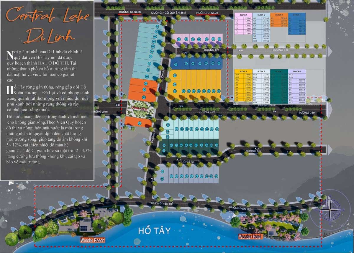 Central Lake Di Linh Project Layout Central Lake Di Linh Project Layout