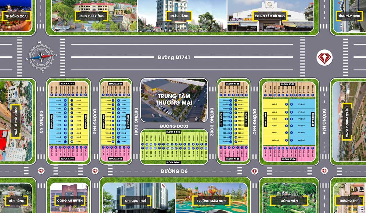 Diamond Centre Point Binh Phuoc Project Layout
