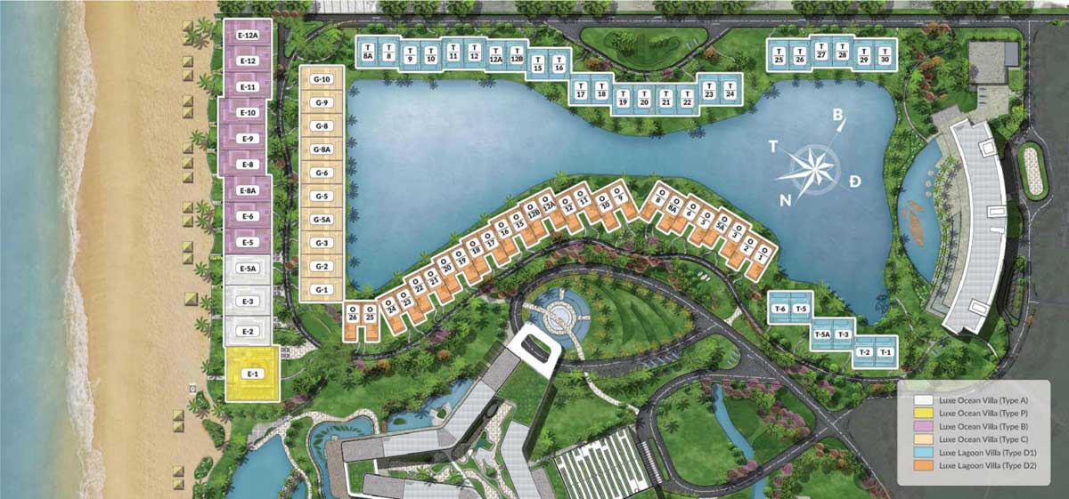 Floor plan of Felicity Phu Quoc Villa Project