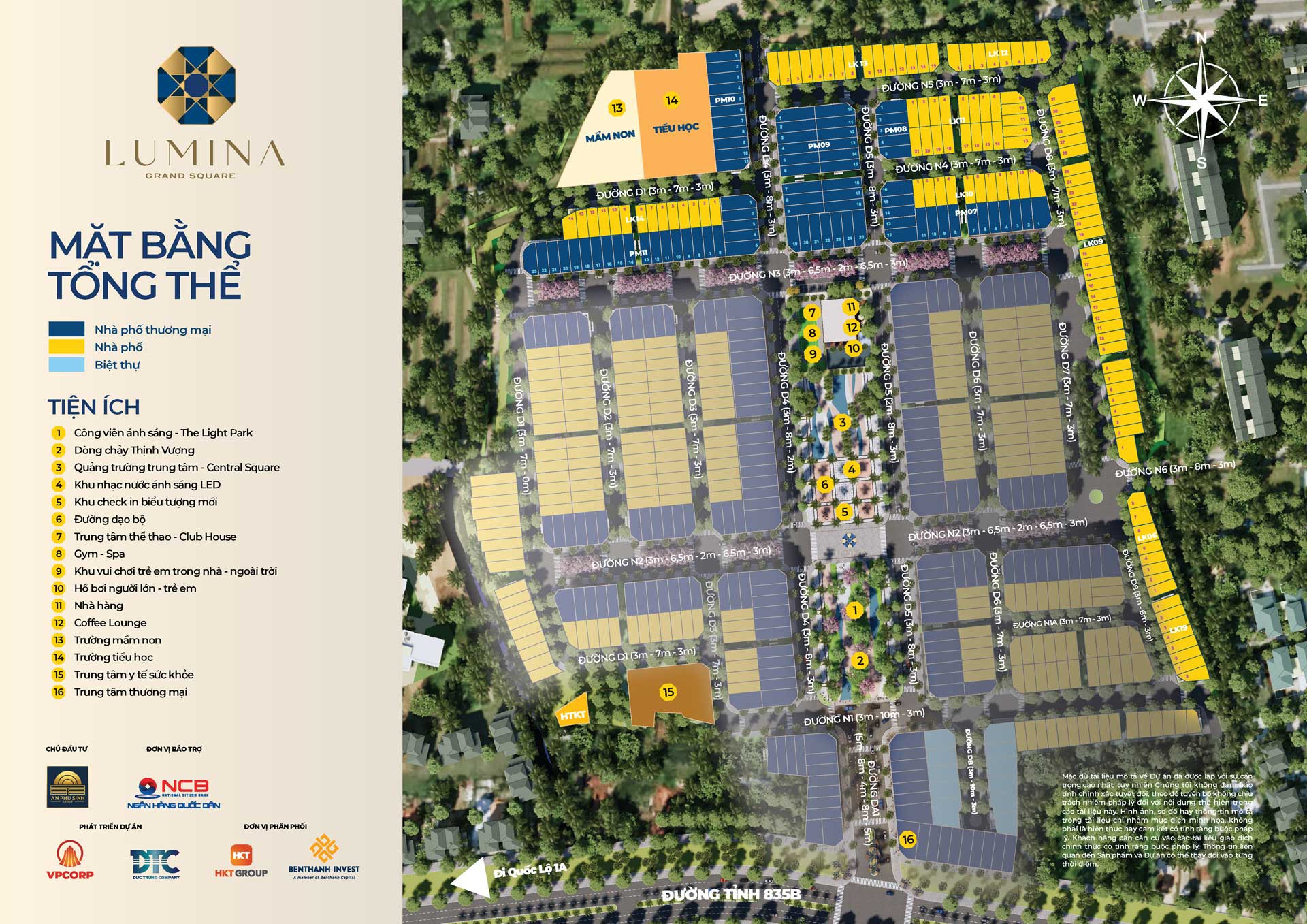 Overall Plan of Lumina Grand Square Long An Project
