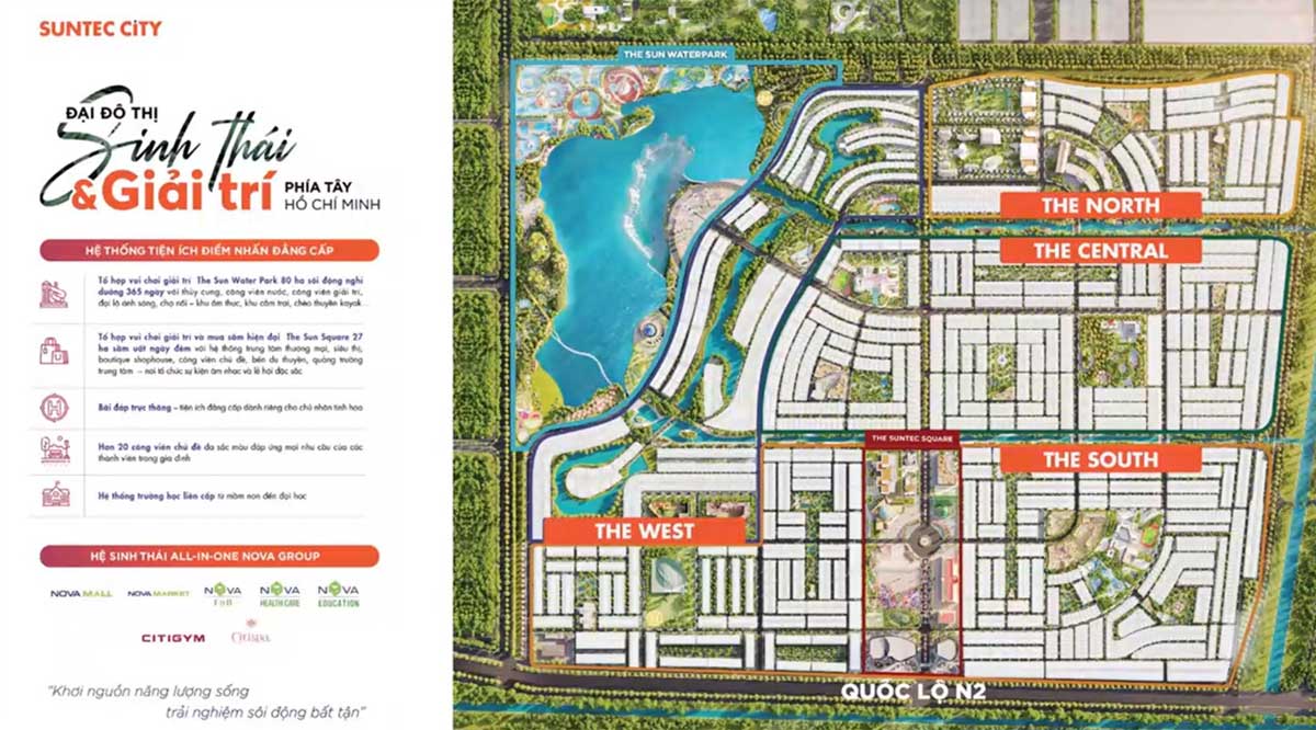 Plot Plan of Suntec City Urban Area Project Thu Thua Long An Plot Plan of Suntec City Urban Area Project Thu Thua Long An