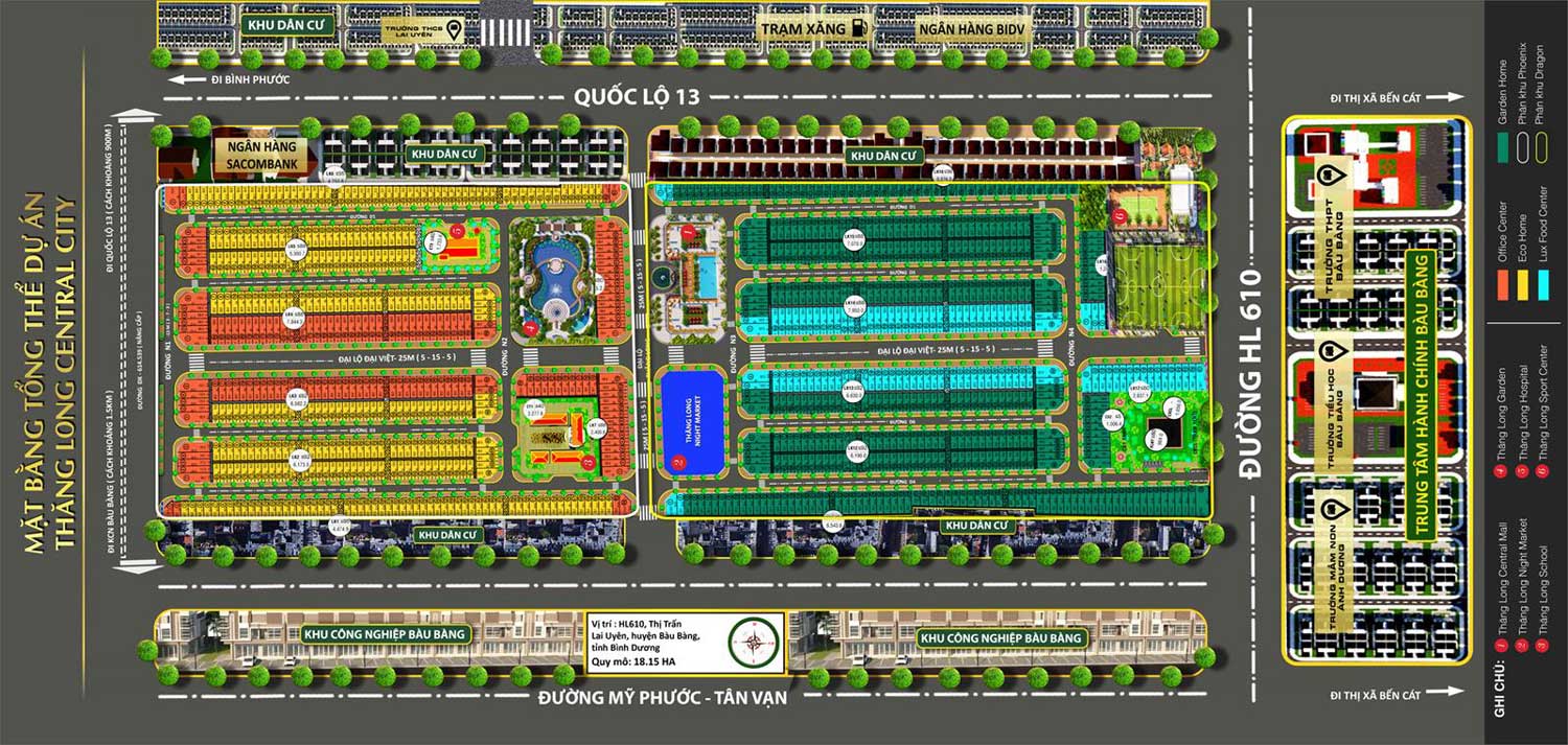 Floor plan of Thang Long Luxury Bau Bang Binh Duong project