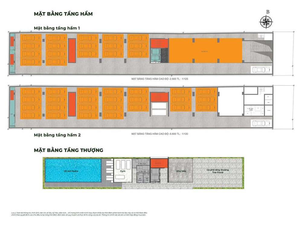 Basement & Rooftop Plan of Central Home SaiGon Project Basement & Rooftop Plan of Central Home SaiGon Project