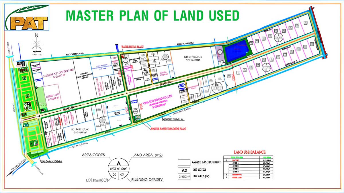 Floor plan of Phu An Thanh Long An Industrial Park