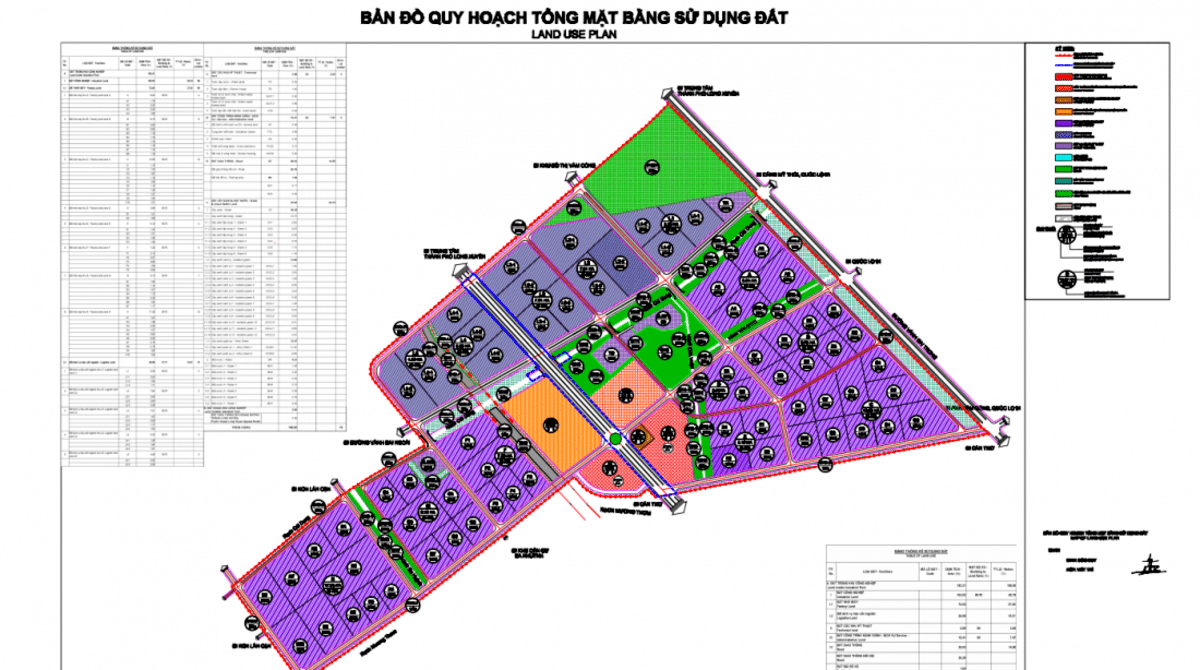 Floor plan of Vam Cong Industrial Park, An Giang