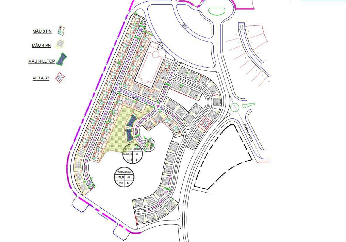 General plan of Peacock Villa Para Hera General plan of Peacock Villa Para Hera