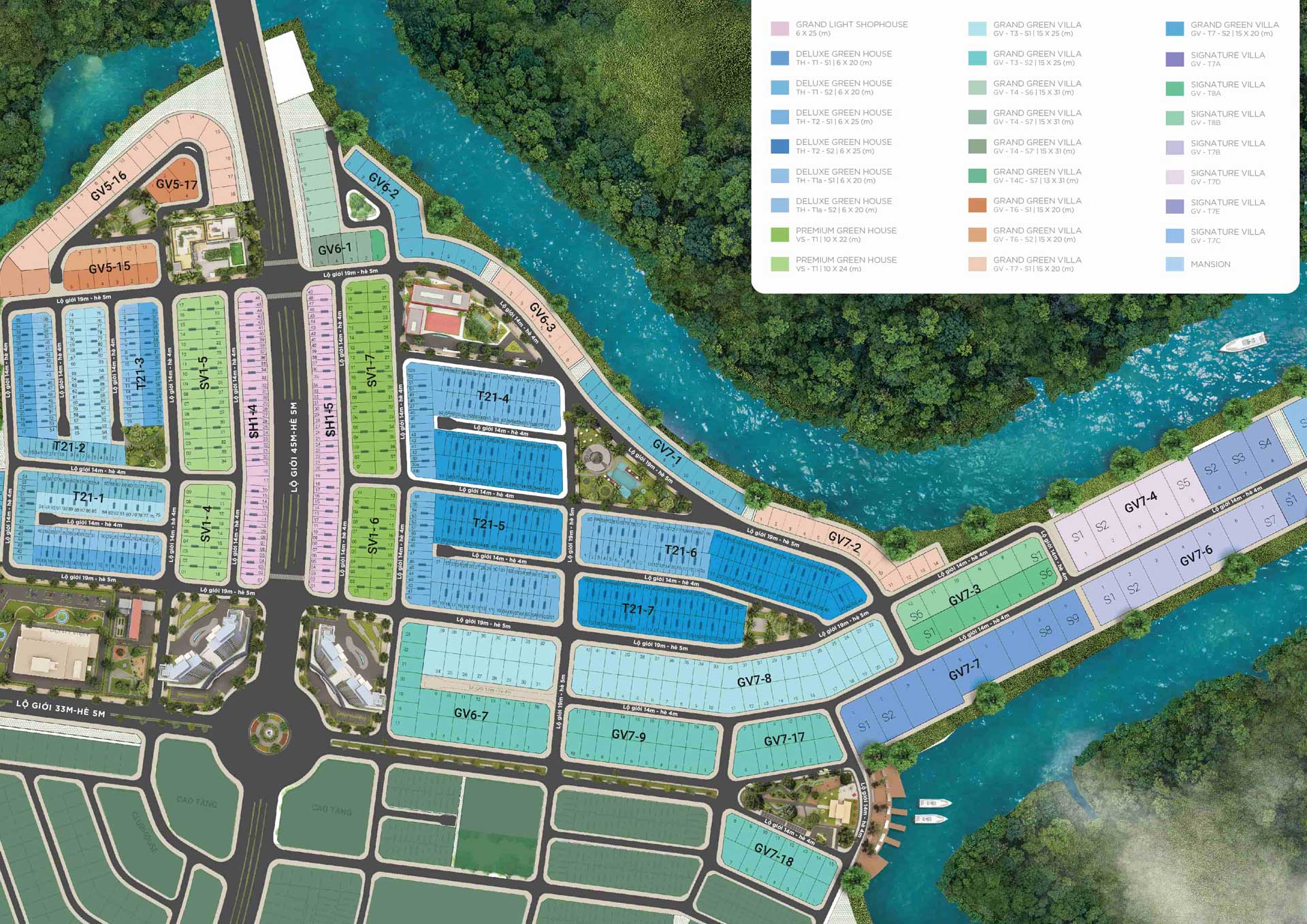 Floor plan of Zone 2 of Lucky City Urban Area Project Duc Hoa Long An Floor plan of Zone 2 of Lucky City Urban Area Project Duc Hoa Long An