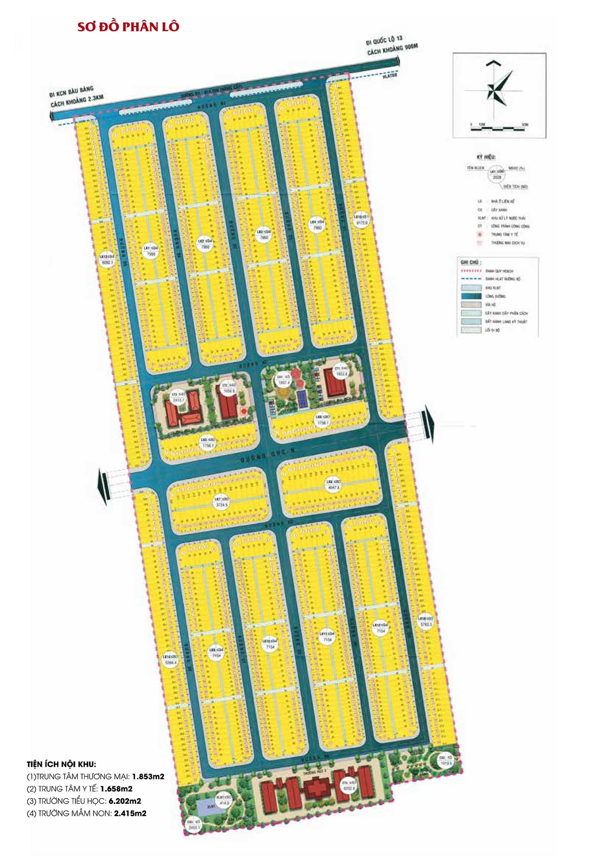 Land Plan of Lai Uyen Urban Area Project, Bau Bang, Binh Duong