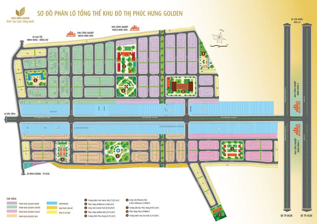 Floor plan of Phuc Hung Golden Binh Phuoc