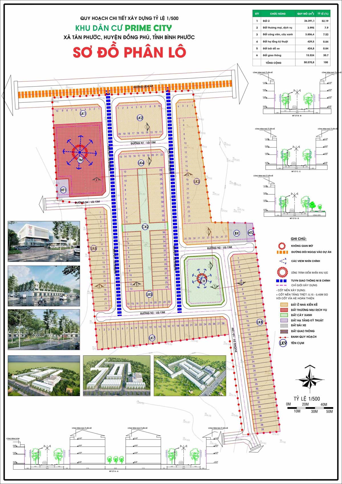 Prime City Binh Phuoc Plot Plan