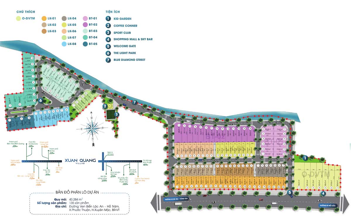 Plot Plan of Xuan Quang Villas Ho Tram Project Plot Plan of Xuan Quang Villas Ho Tram Project