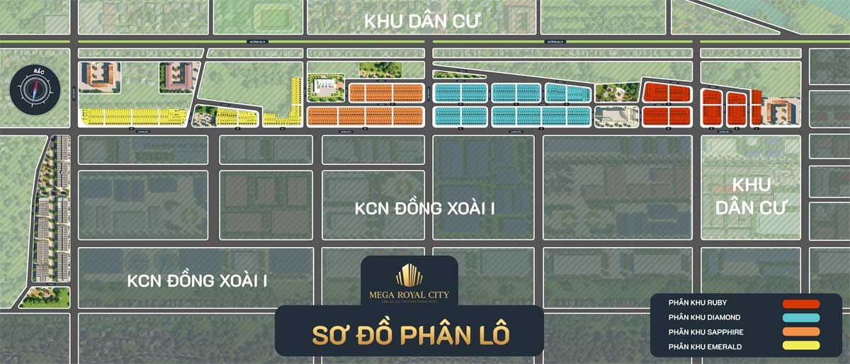 Master plan of Mega Royal City Dong Xoai Binh Phuoc