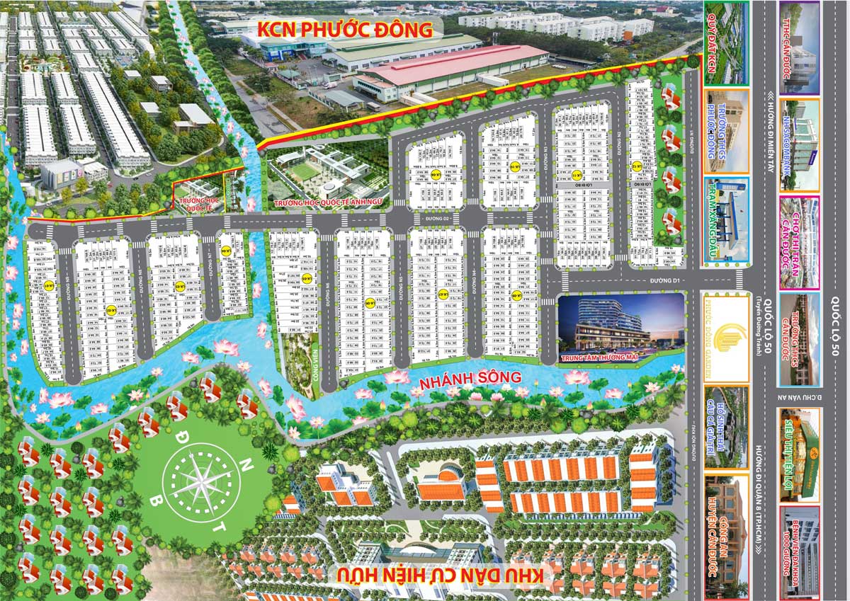Plot Plan of Phuoc Dong Residential Area Project, Can Duoc, Long An Plot Plan of Phuoc Dong Residential Area Project, Can Duoc, Long An