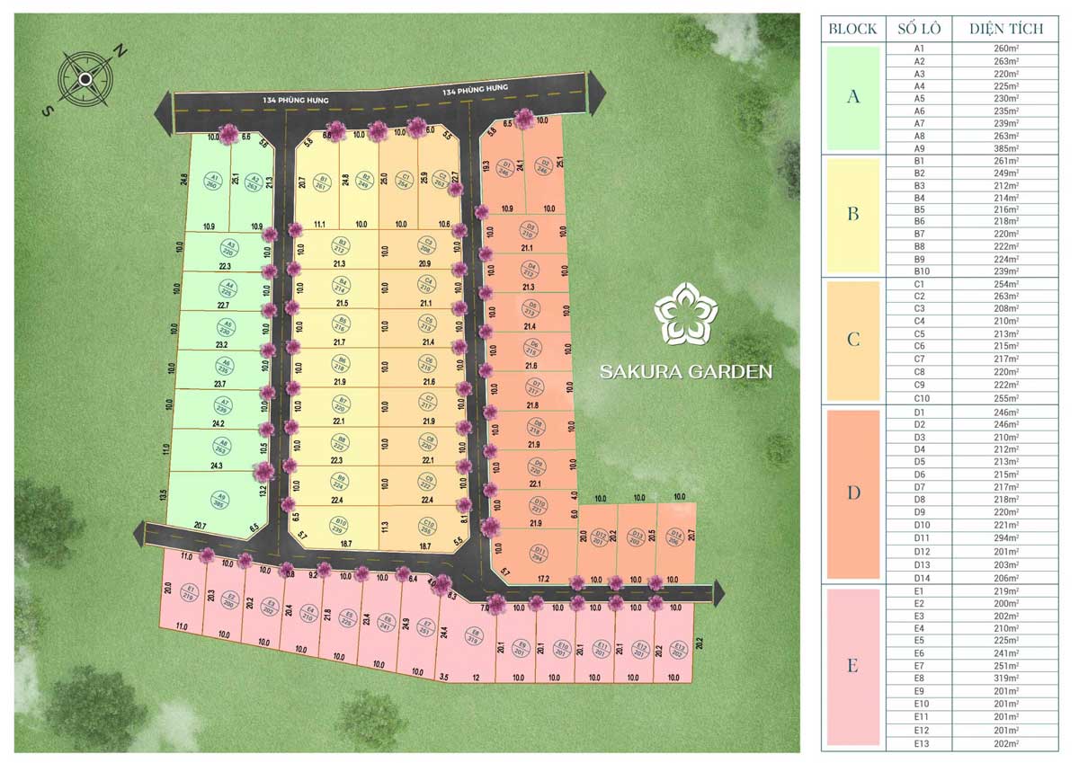 Sakura Garden Bao Loc Floor Plan