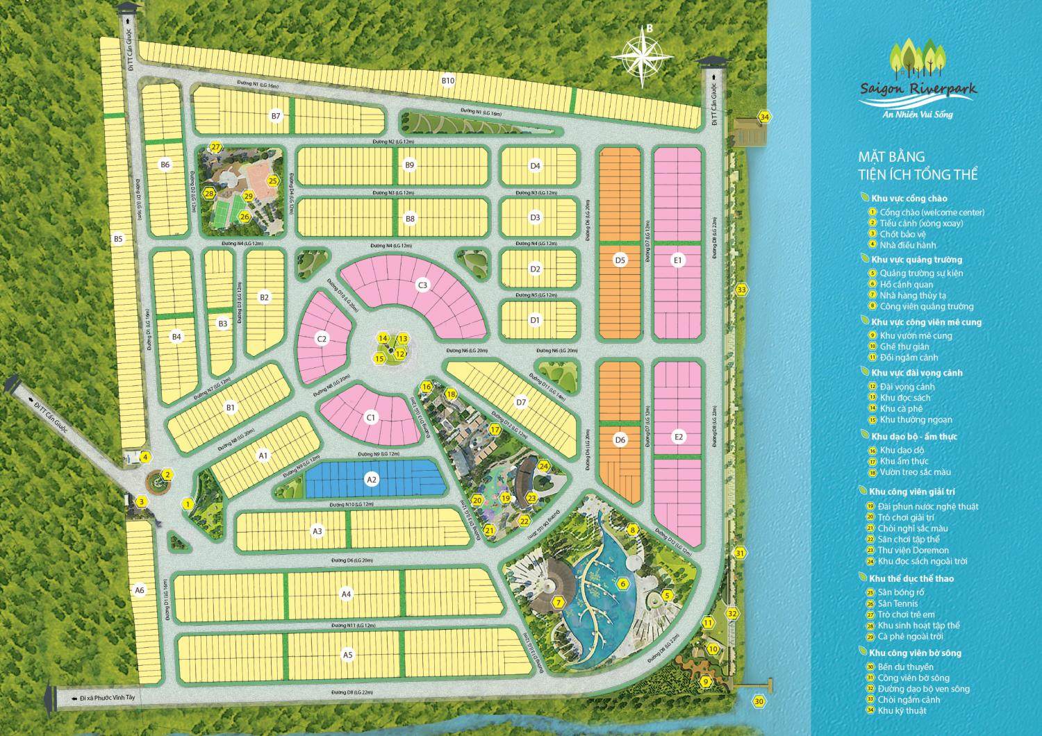 Saigon Riverpark Long An Project Layout