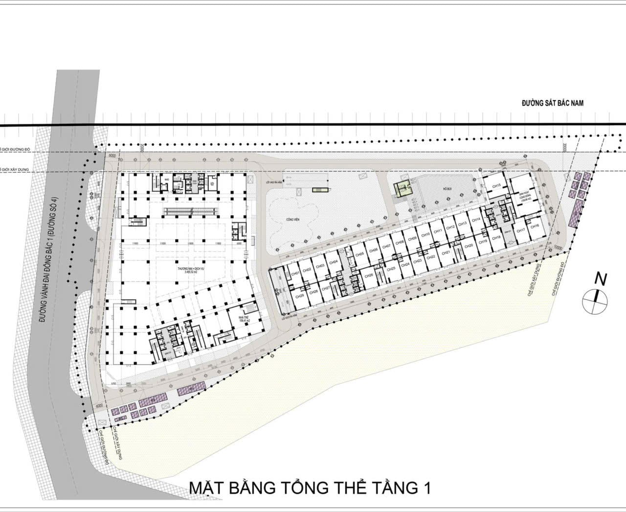 Floor Plan of Bcons Solary Project 1st Floor