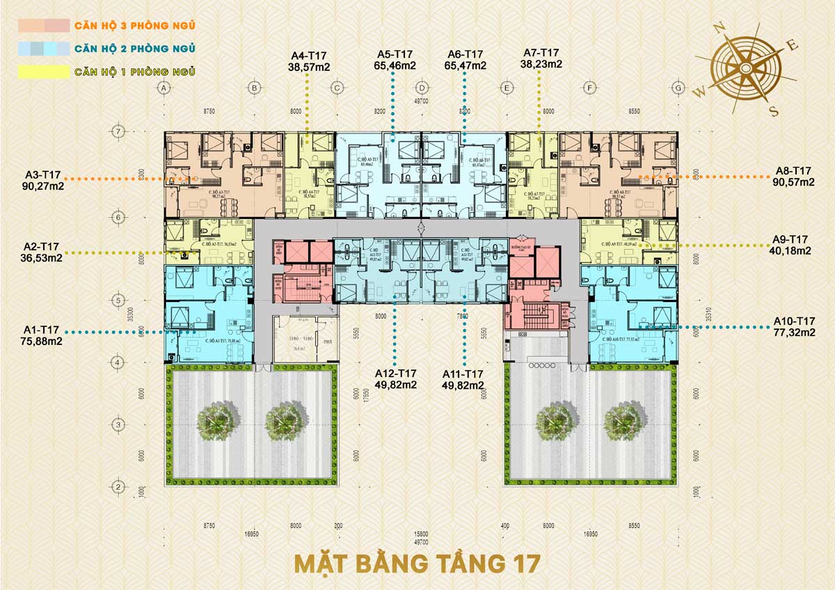 Green Melody 17th floor plan Green Melody 17th floor plan