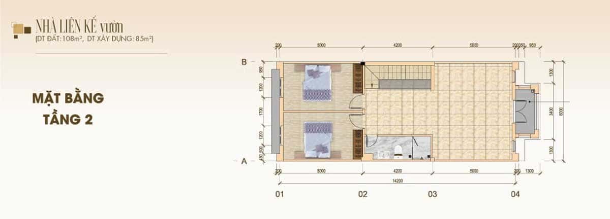 Floor plan 2 of STC Long Thanh 1 Garden Townhouse - STC Long Thanh