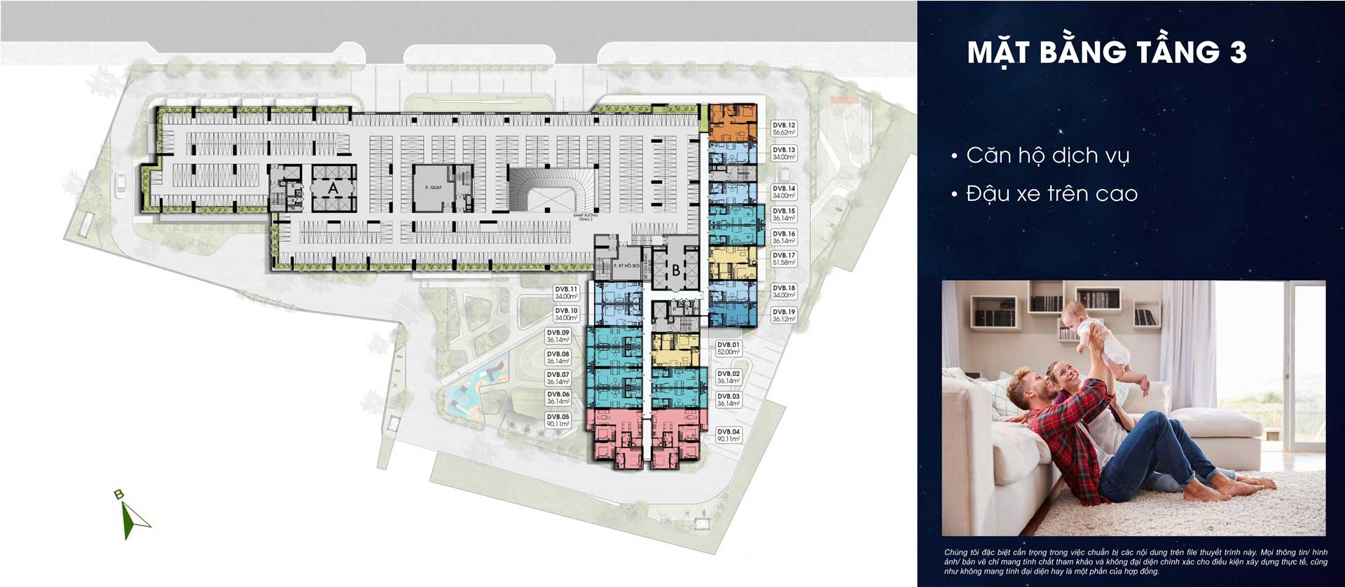 Floor Plan of 3rd Floor of Moonlight Avenue Apartment Project, Thu Duc Floor Plan of 3rd Floor of Moonlight Avenue Apartment Project, Thu Duc