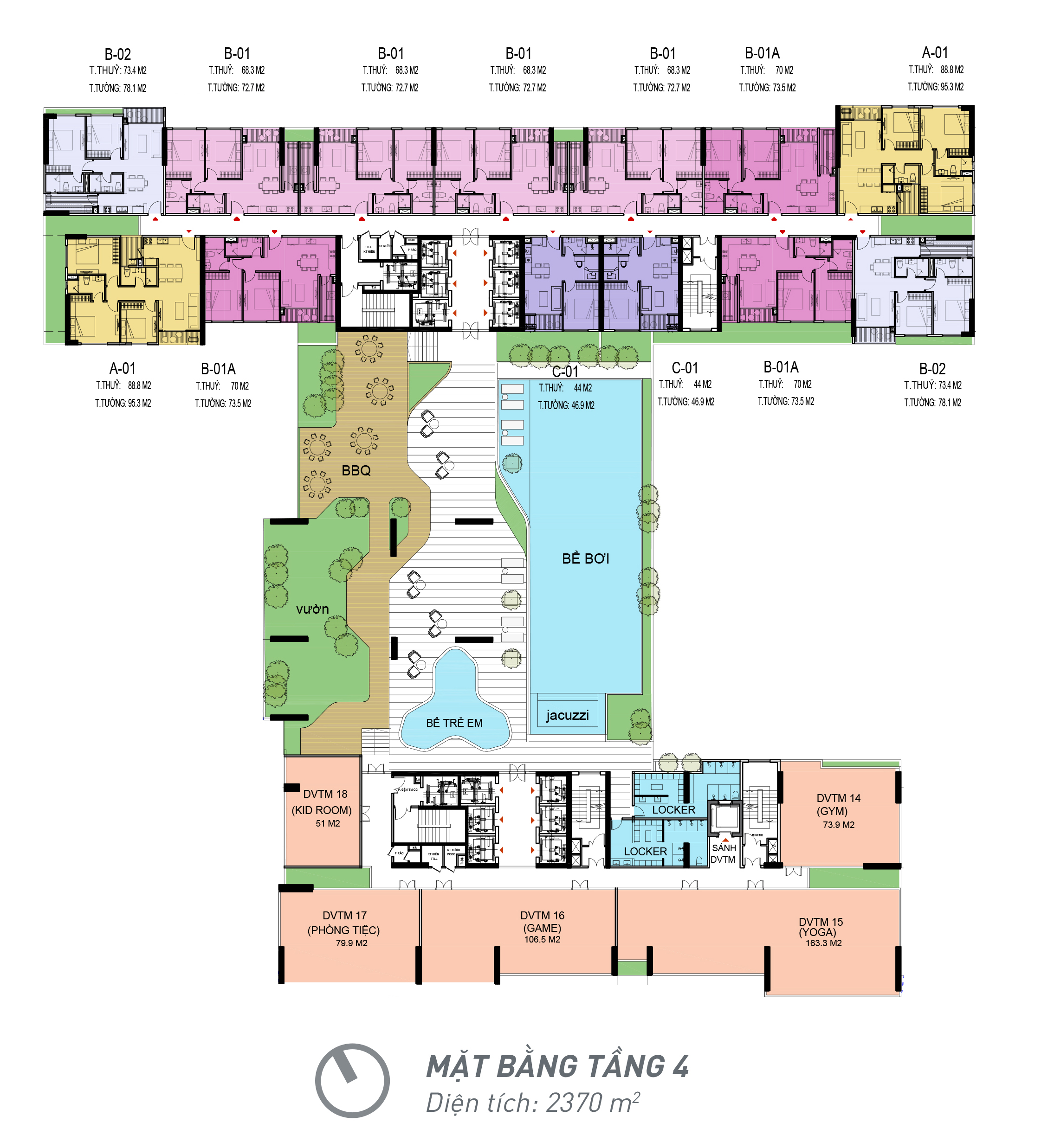 Floor Plan of 4th Floor of A&T Sky Garden Project Floor Plan of 4th Floor of A&T Sky Garden Project