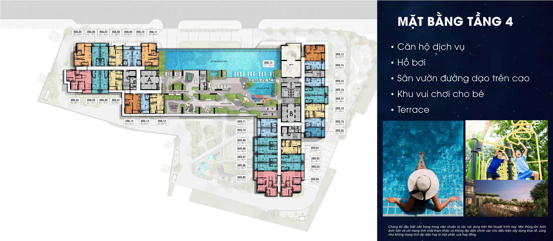 Floor Plan of 4th Floor of Moonlight Avenue Apartment Project, Thu Duc Floor Plan of 4th Floor of Moonlight Avenue Apartment Project, Thu Duc
