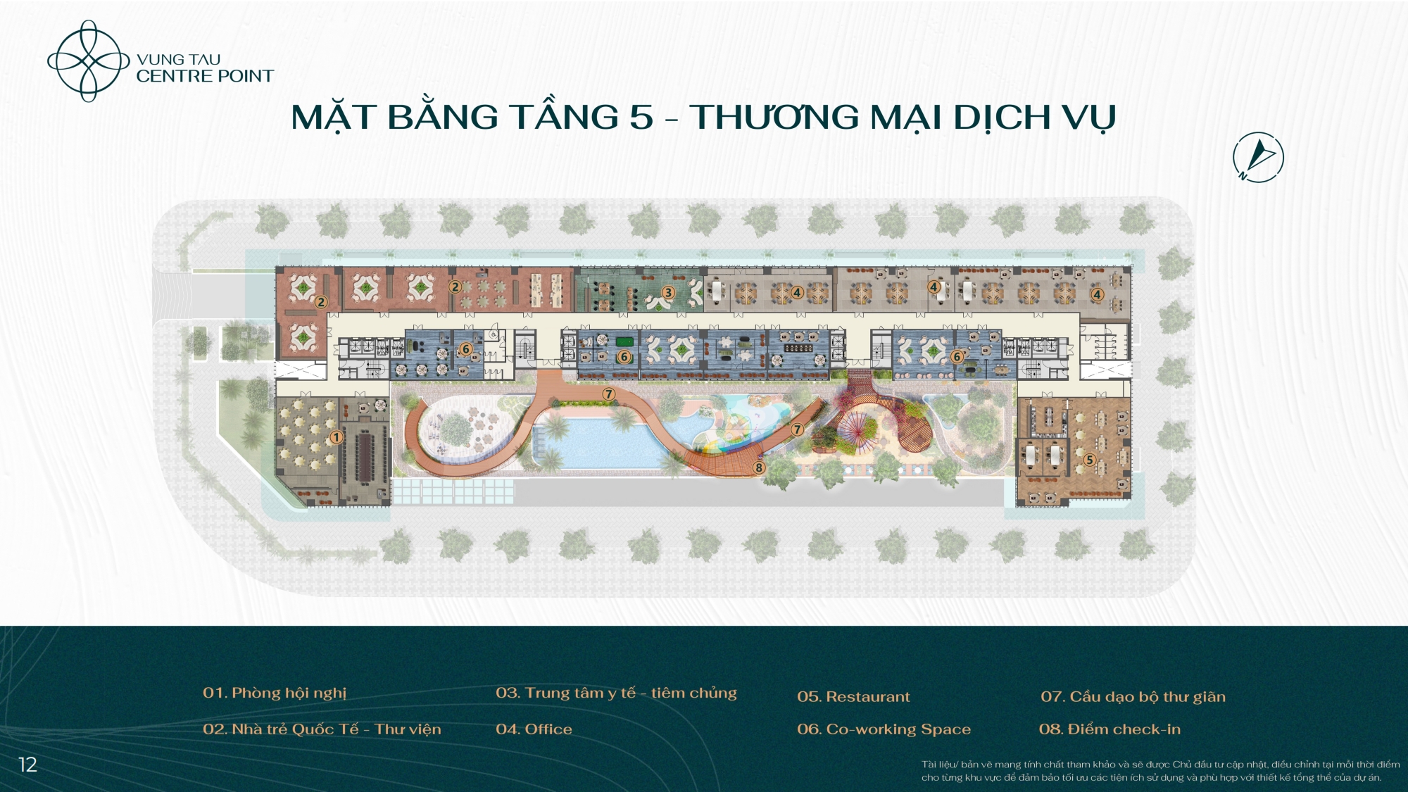 Floor Plan 5th Floor of Vung Tau Centre Point Commercial Service Floor Plan 5th Floor of Vung Tau Centre Point Commercial Service