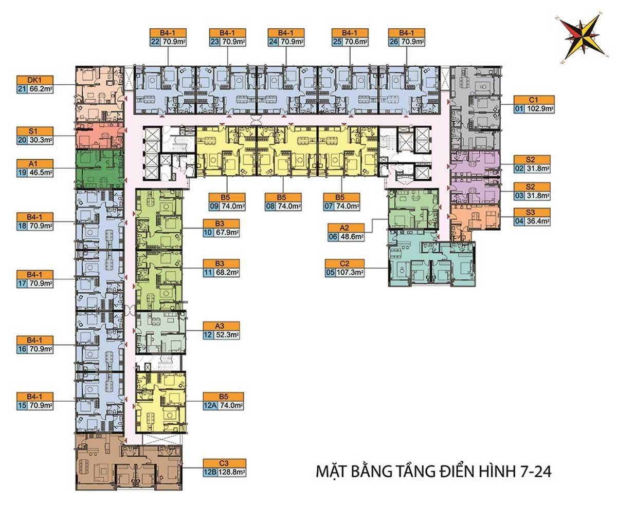 Typical Floor Plan of Sentosa Sky Park Project Typical Floor Plan of Sentosa Sky Park Project