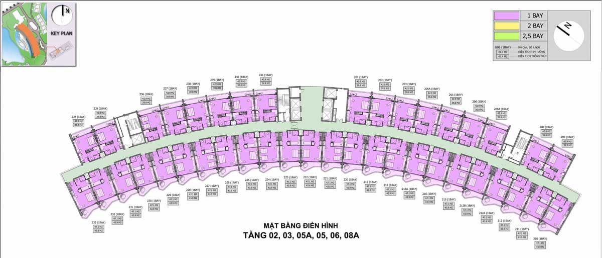 Floor plan of Felicity Phu Quoc Apartment