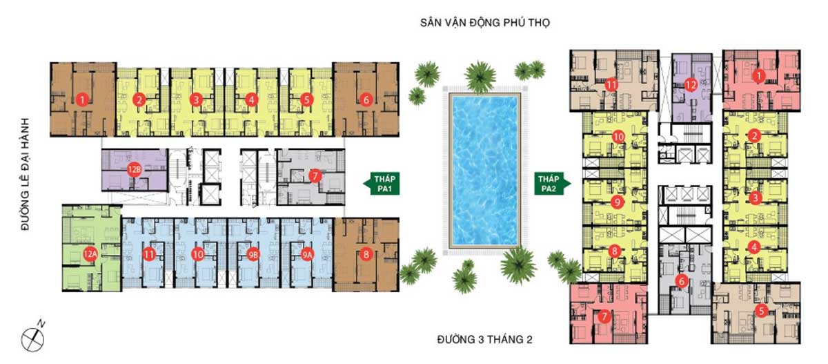 Floor plan of The Park Avenue Apartment Project District 11 Floor plan of The Park Avenue Apartment Project District 11