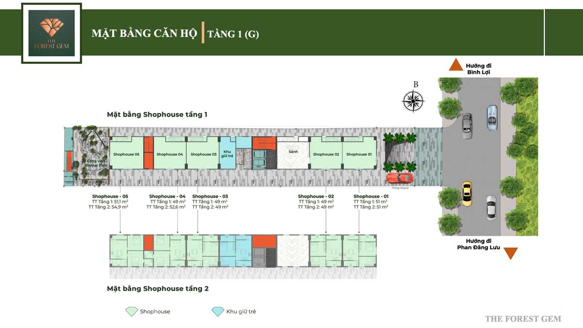 Floor plan of 1st floor G The Forest Gem Binh Thanh project Floor plan of 1st floor G The Forest Gem Binh Thanh project