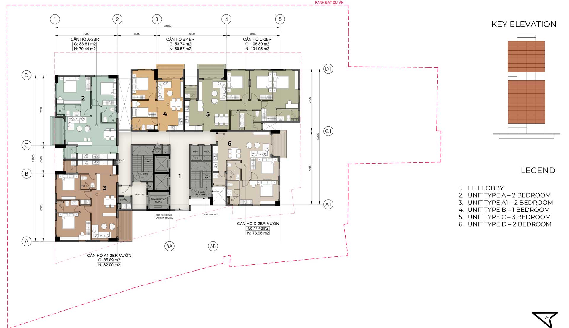 Floor Plan of 88 SIG Apartment Project Floor Plan of 88 SIG Apartment Project