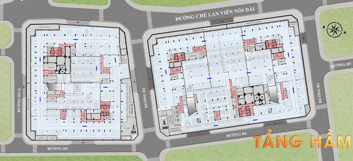 Basement Floor Plan of 9X Quy Nhon Apartment Basement Floor Plan of 9X Quy Nhon Apartment