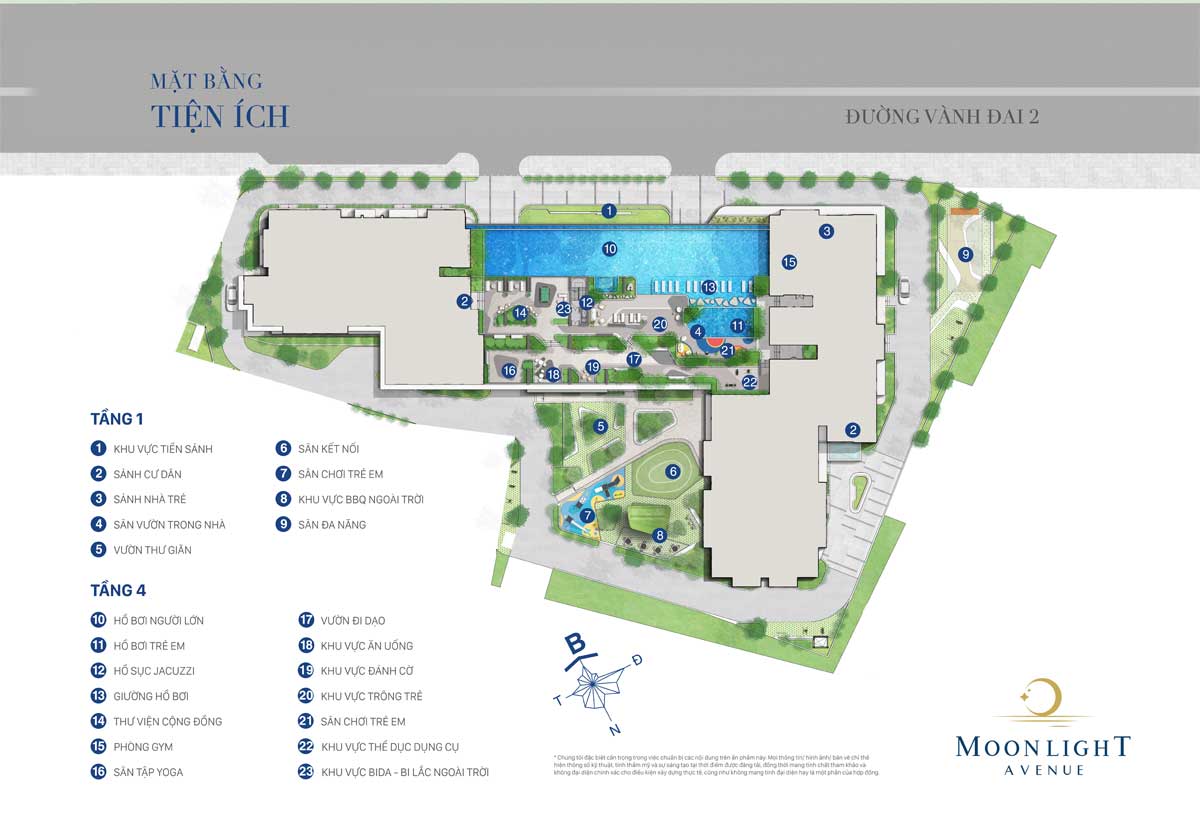 Utility system of Moonlight Avenue Thu Duc Apartment Project Utility system of Moonlight Avenue Thu Duc Apartment Project