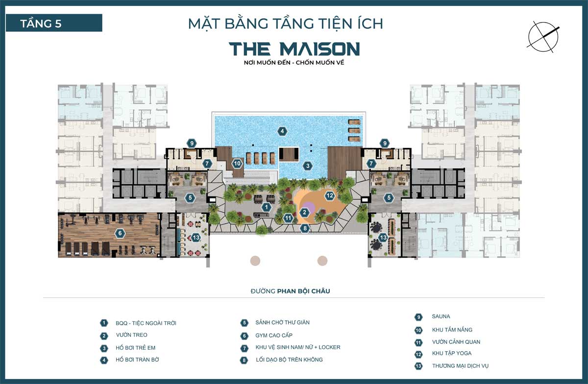 Floor Plan of The Maison Binh Duong Project 5th Floor Floor Plan of The Maison Binh Duong Project 5th Floor