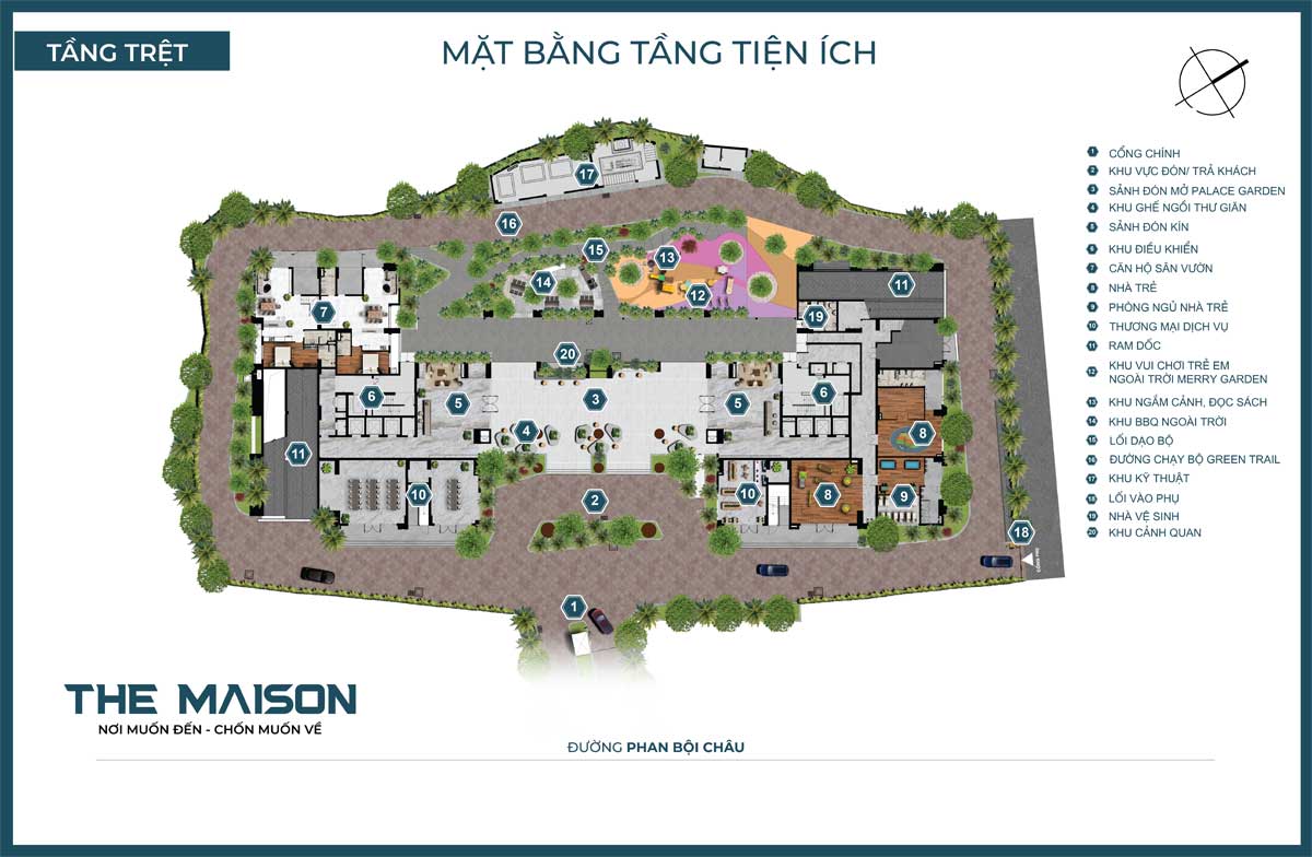 Ground Floor Plan of The Maison Binh Duong Project Ground Floor Plan of The Maison Binh Duong Project