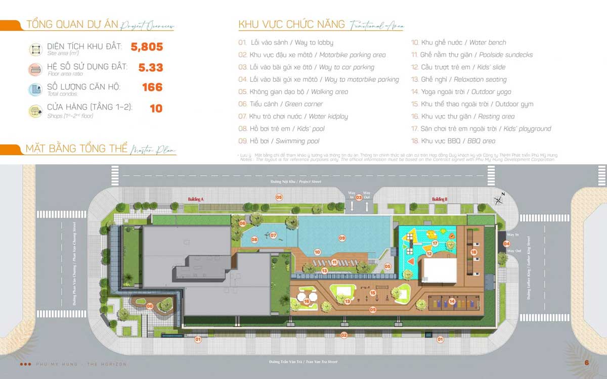 Floor plan of The Horizon Phu My Hung District 7 Project