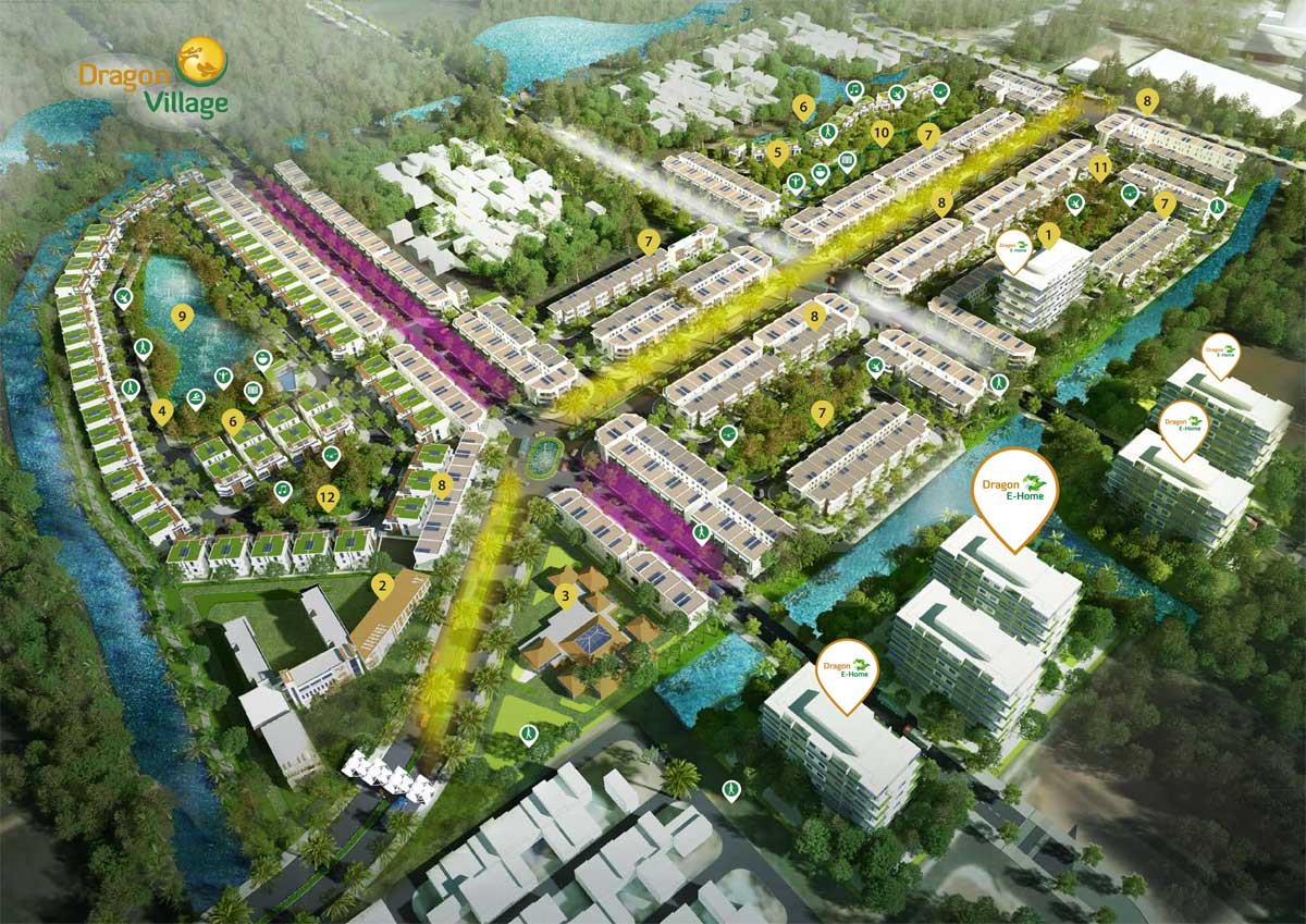 Overall Plan of Dragon E Home Apartment in Dragon Village Urban Area, District 9