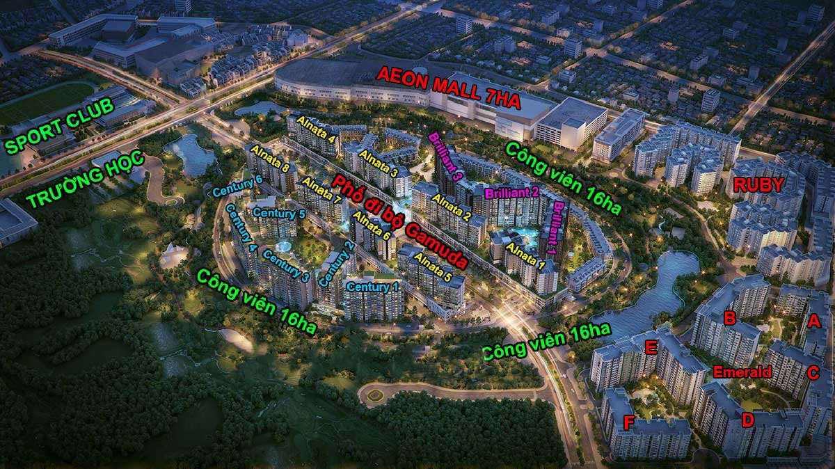 Overall Plan of Celadon City Tan Phu Urban Area Overall Plan of Celadon City Tan Phu Urban Area