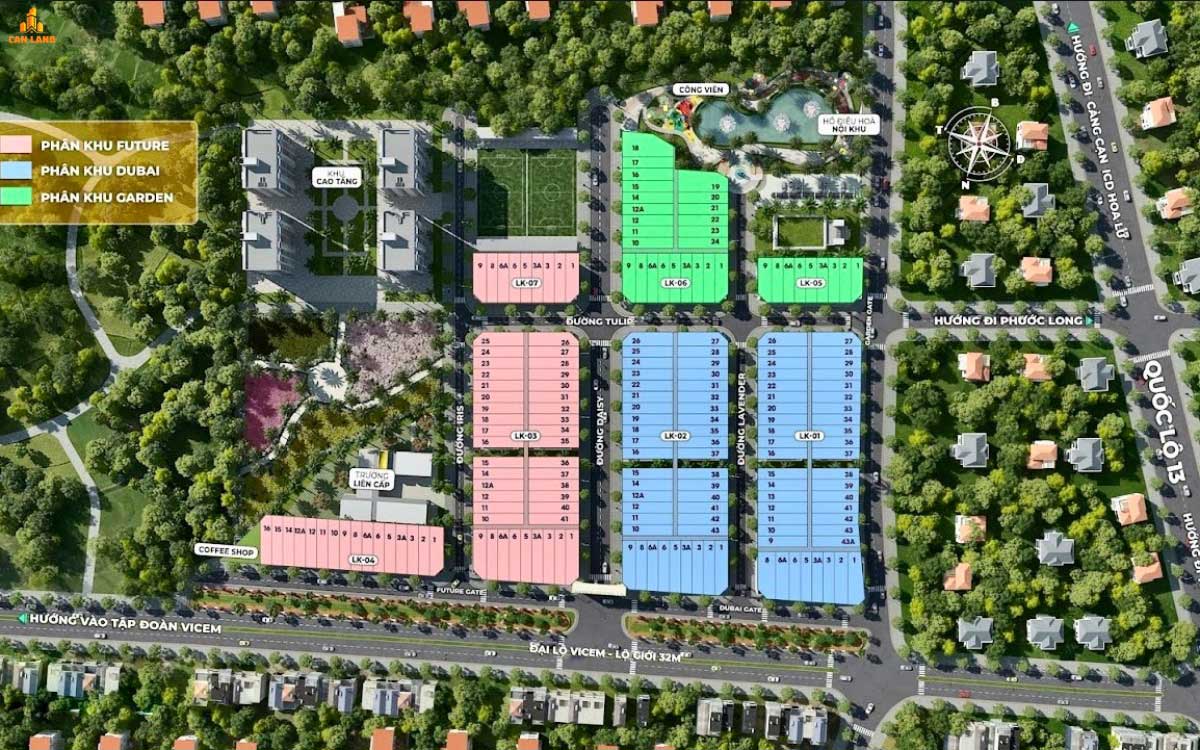 Overall Plan of Lake One City Binh Phuoc Project Overall Plan of Lake One City Binh Phuoc Project