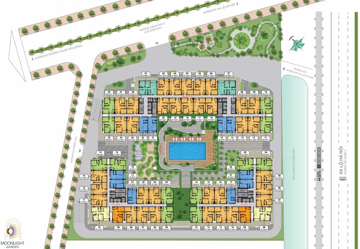 Overall Plan of Moonlight Garden Thu Duc Project Overall Plan of Moonlight Garden Thu Duc Project