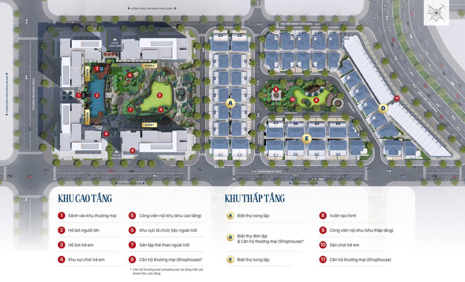 Floor plan of Victoria Village Project, District 2, Thu Duc