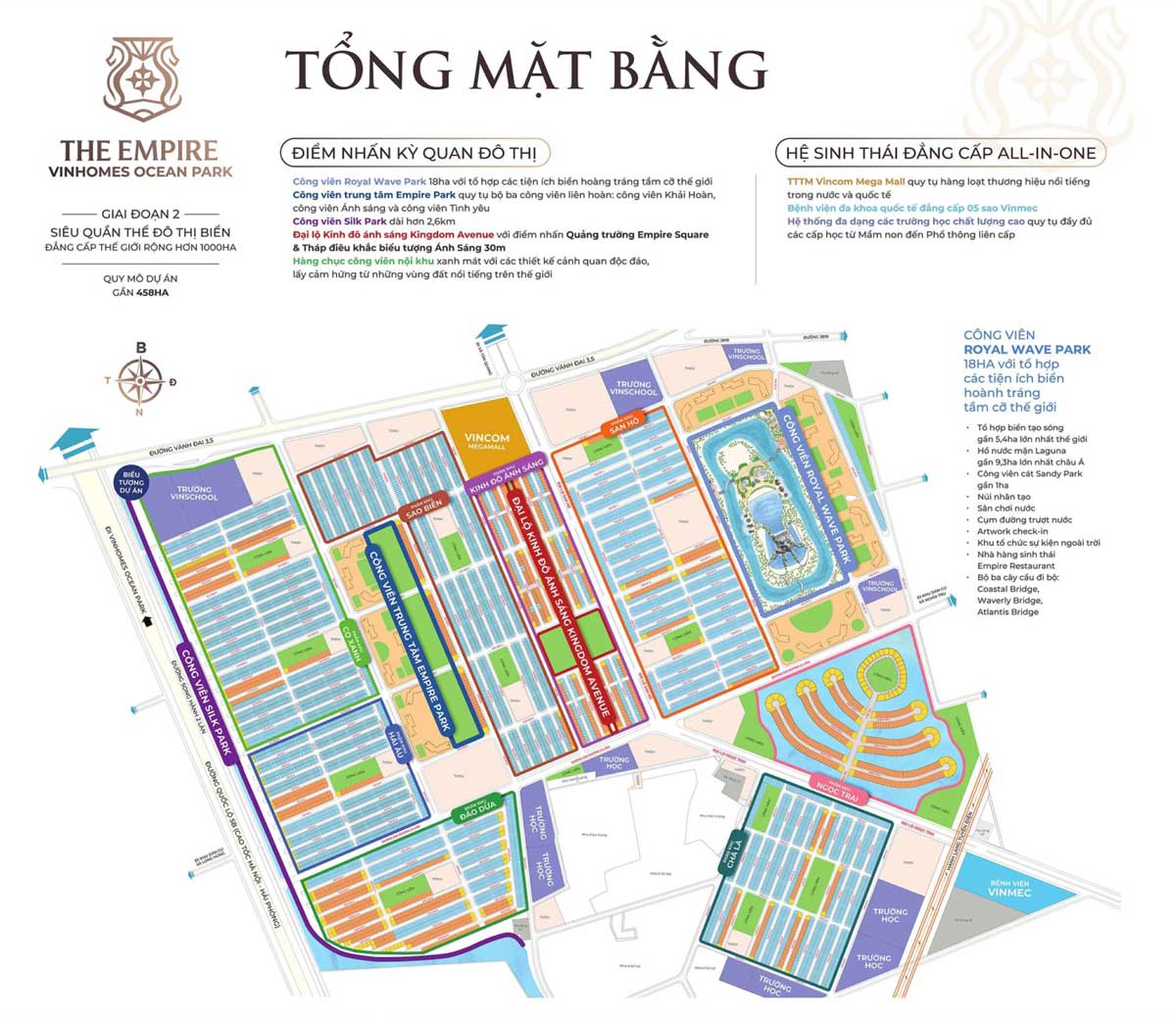 Overall Plan of Vinhomes Ocean Park 2 Urban Area Project The Empire Overall Plan of Vinhomes Ocean Park 2 Urban Area Project The Empire