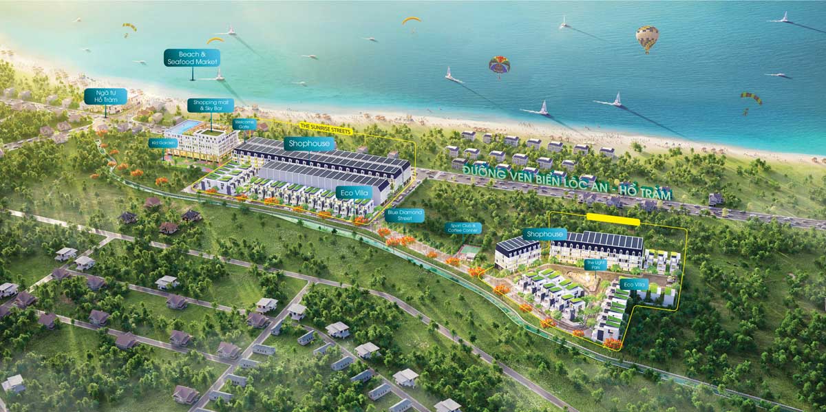 Overall Plan of Xuan Quang Villas Ho Tram Project Overall Plan of Xuan Quang Villas Ho Tram Project