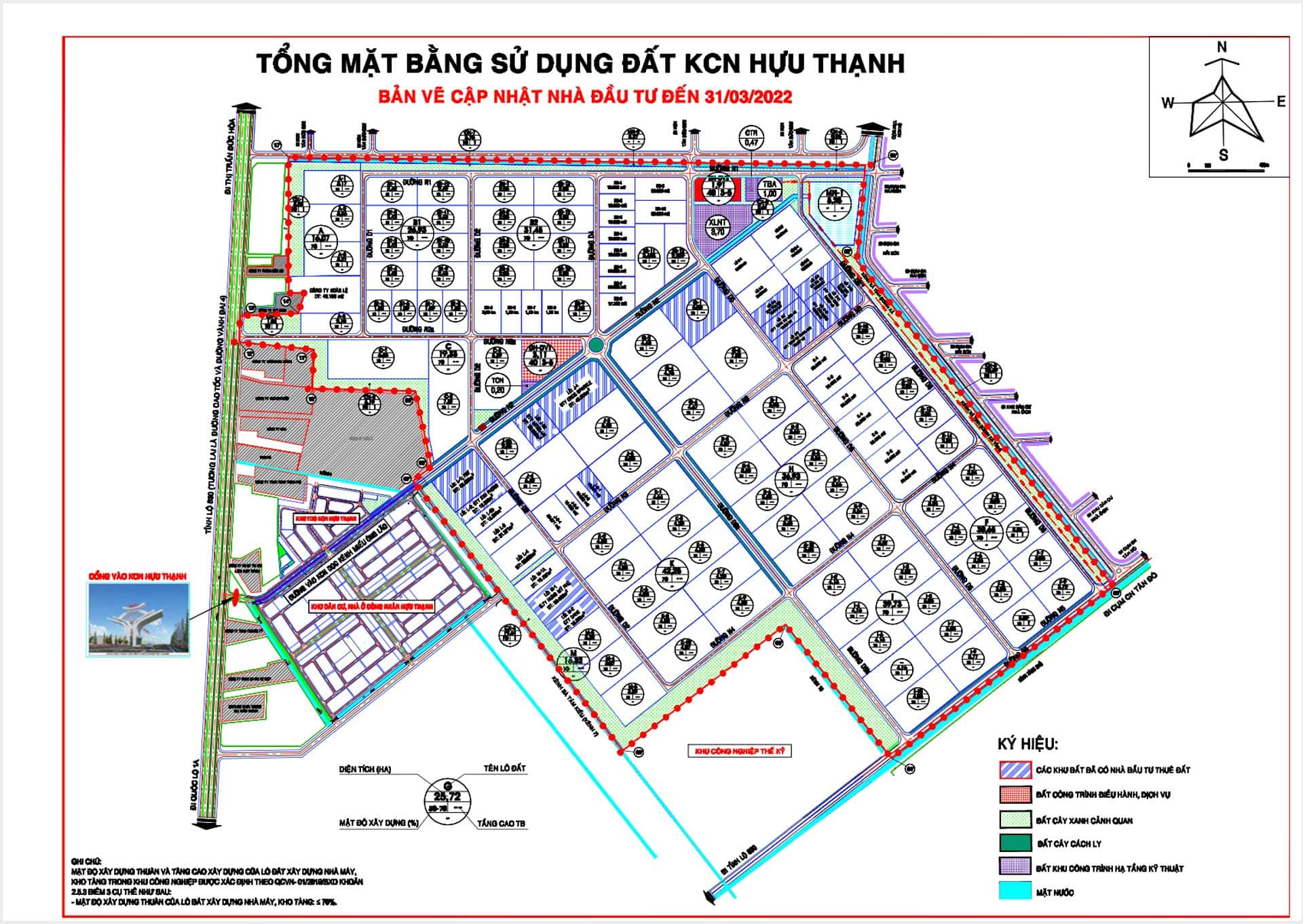 Overall Plan of Huu Thanh Industrial Park
