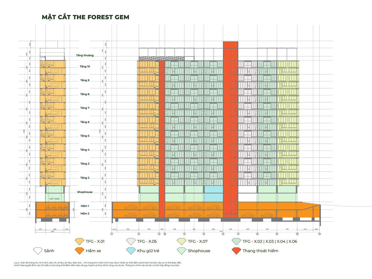Elevation of The Forest Gem Binh Thanh Project Elevation of The Forest Gem Binh Thanh Project