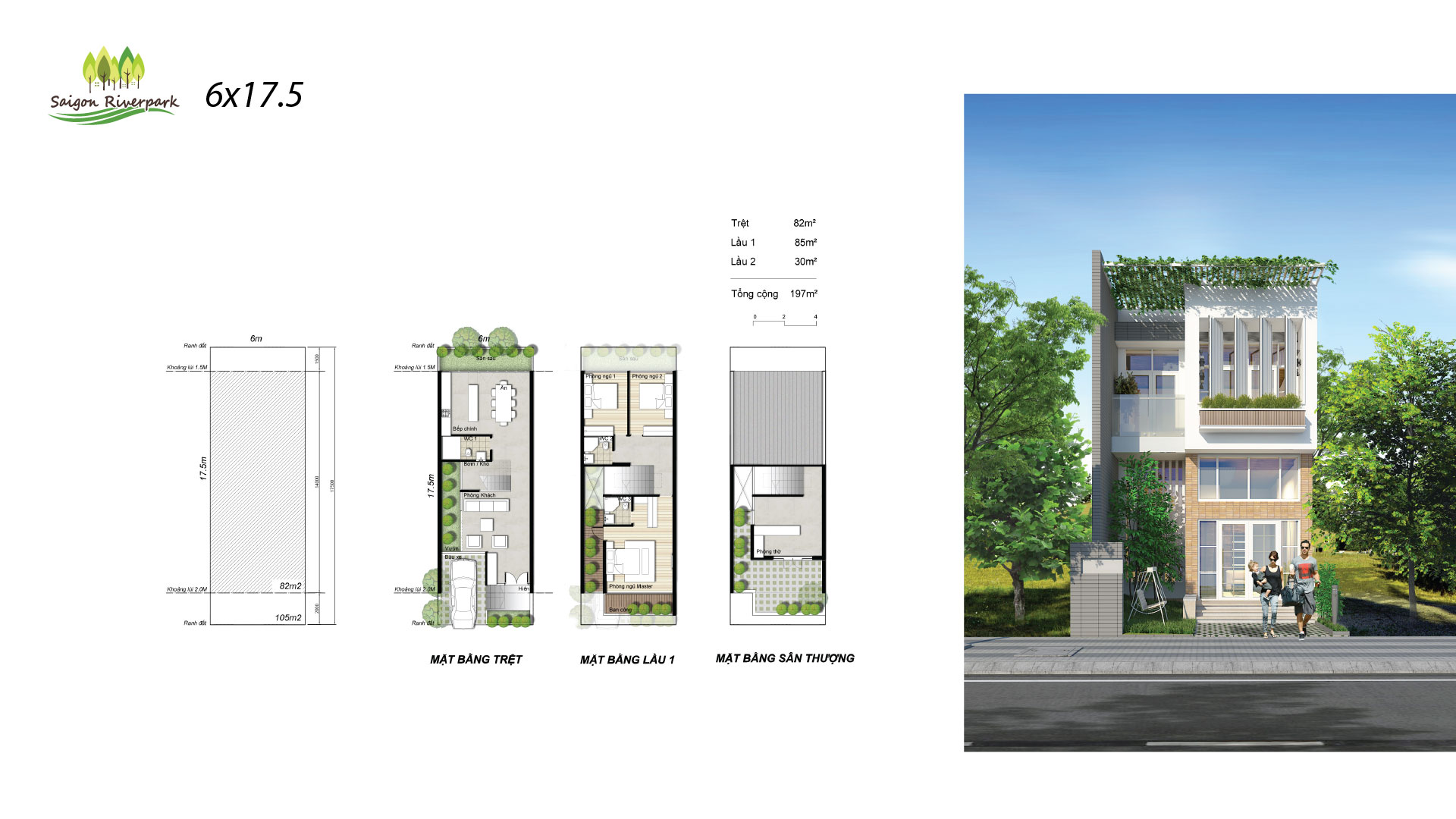 Saigon Riverpark Long An Townhouse Link Design