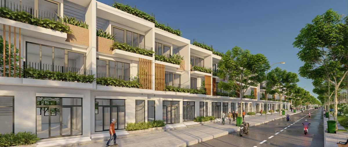 Townhouses Green Sailing Town Long An Project