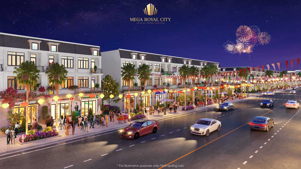 Mega Royal City Dong Xoai - Mega Royal City Binh Phuoc townhouses