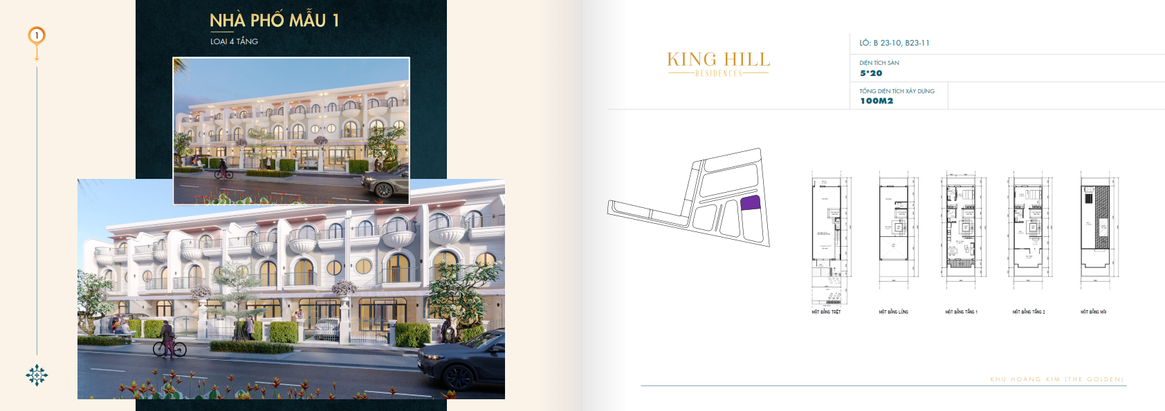 Model townhouse 1 type 4 floors King Hill Residences Project Model townhouse 1 type 4 floors King Hill Residences Project