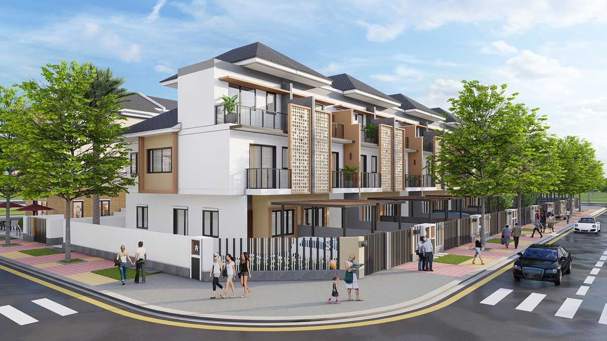 Sun Casa Central Binh Duong commercial townhouse area